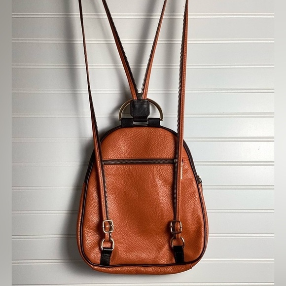 Valentina Backpack converter Purse BrownWith Black Trim  Excellent Condition main image 6